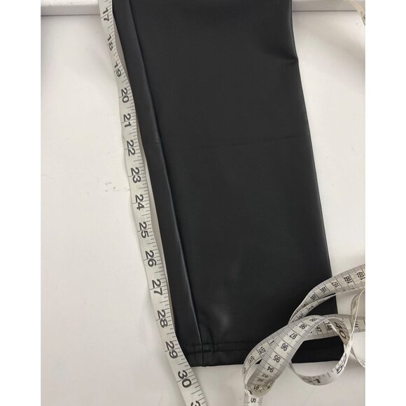 Faux Leather Leggings Bundle Sz L Black & Green Edgy Streetwear High Waist Pants - Picture 16 of 16